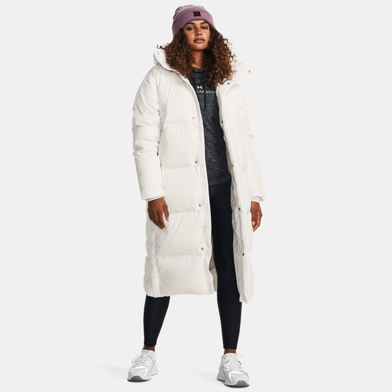 Under Armour Women's ColdGear® Infrared Down Puffer Parka Onyx White / Halo Gray / Onyx White XL